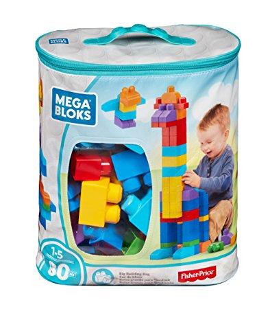 Toys &Gifts Block Puzzle Fisher building blocks large bags of 80 large plastic plastic blocks DCH63 toys for children