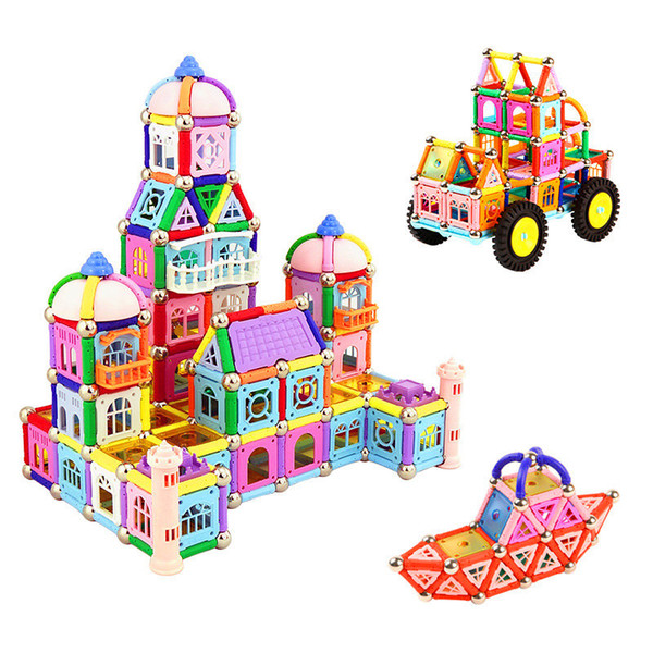 438pcs magnet toy building blocks set intelligence toy set education manual construction magnetic building blocks combination children's gif