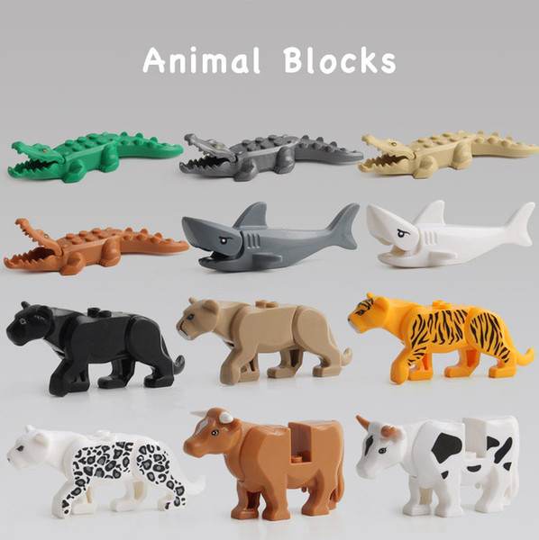 Creative Kids Toy Plastic Building Bricks Blocks Small Animal Figures Minifigures