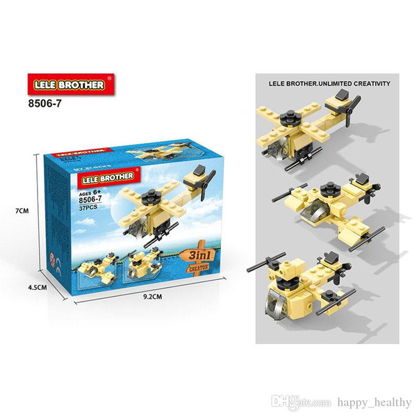 wholesale DIY model toys Military series fighter tanks Small diamond particles blocks Kindergarten teaching Intelligence development cartoon