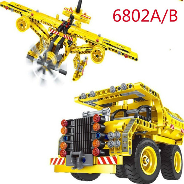 Assembling model drive car building block boys and girls puzzle toy airplane car