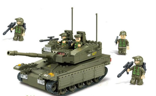 Assembles toy Play forces lu 2 amphibious tanks Children's educational toys M38 - B0305