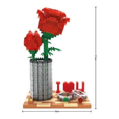 New LOZ particulate Building blocks Diamond Building blocks Rose set Educational Toys Creative gifts Valentine's Day gifts