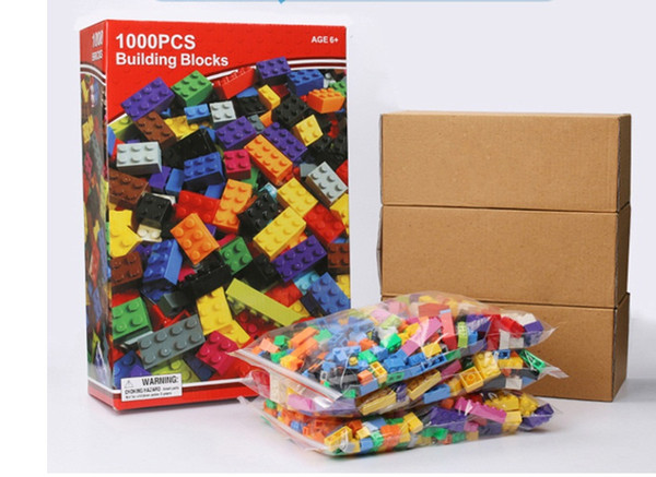 1000pcs Building Blocks Toys 1000pcs DIY Bulk Bricks with Free Lifter for Kids Building Bricks Construction Blocks Gifts Toys