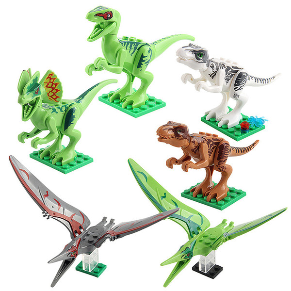 HOT selling Dinosaurs of block puzzle Bricks Dinosaurs Figures Building Blocks Baby Education Toys for Children Christmas Gift Kids Toy