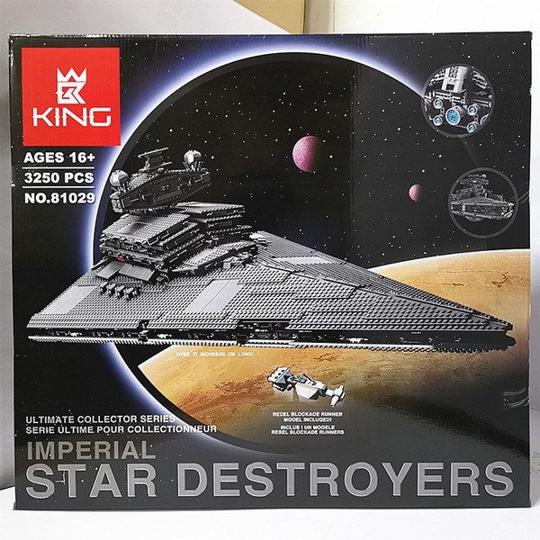 King Brand Imperial Star Destroyers Model Color Box Boys Toy Super Empire Destroyer Building Block Puzzle Toy