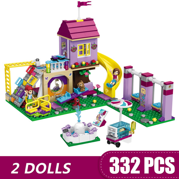 332PCS Small Building Blocks Toys Compatible with Legoe Heartlake City Playground Gift for girls boys children DIY