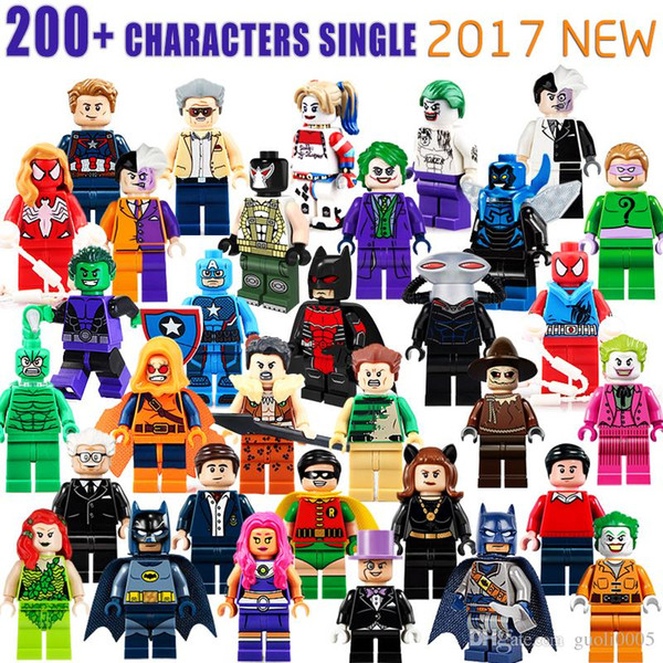 wholesale 1000+ Building Blocks Super Hero Figures Toys The Avengers Toys Joker Toys mini Action Figures Bricks minifig Christmas gifts