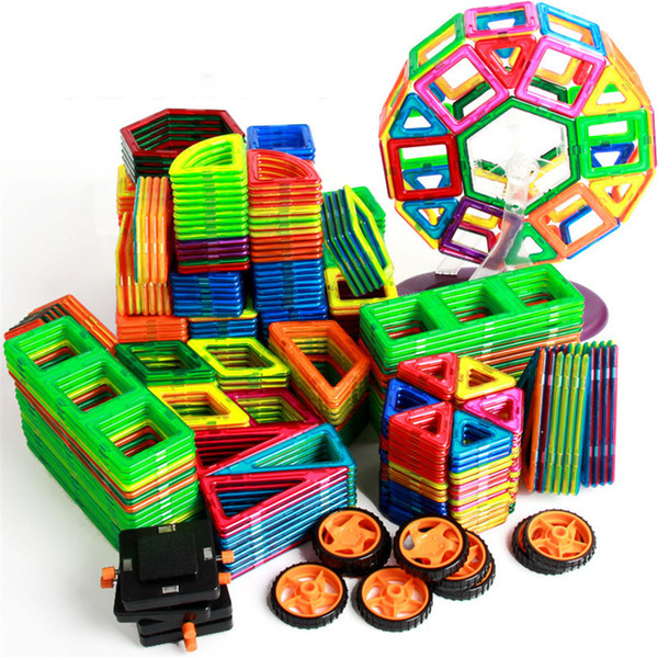 133pcs lot Blocks 3D Magnetic Building Blocks for Kids Educational Magnetic Building Bricks Model Toys Gift