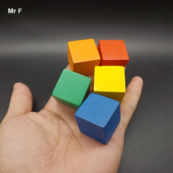 Fun 2.5cm Wooden Cube 100 pcs Colorful Tumbling Game Blocks Stack Up Early Head Start Training Toys Kids Gifts