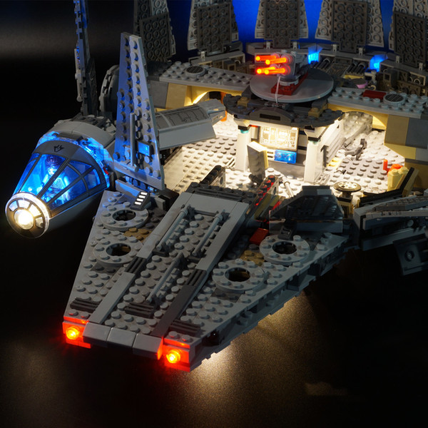 New designed LED light kit (only light ) for 75105 Compatible with 05007 Millennium Falcon Space Ship 10467 SH190910