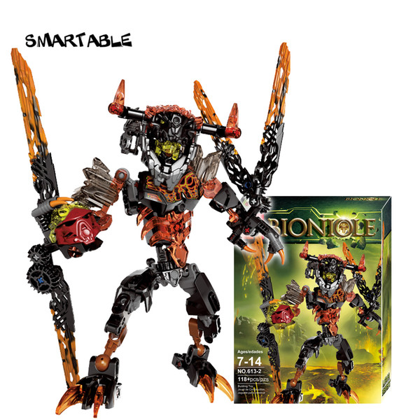 Smartable BIONICLE 118pcs Lava Beast Figures Building Block Toys For Children Compatible All Brand 71313 BIONICLE Christmas