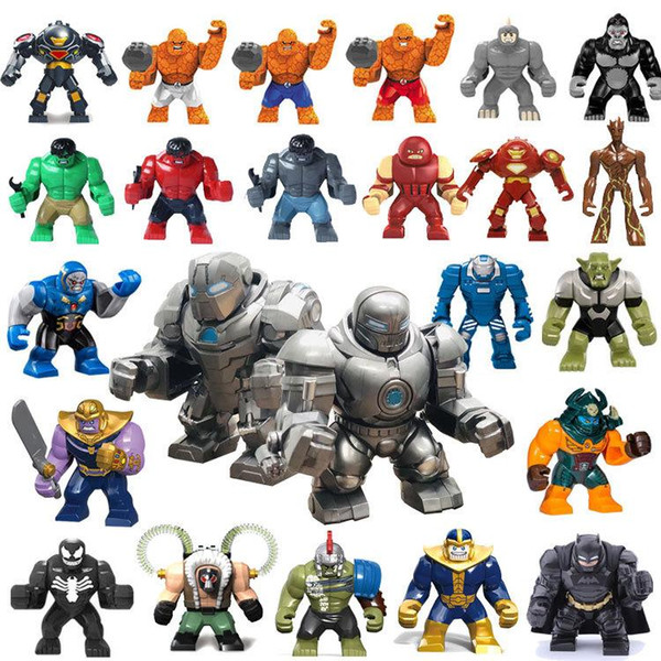 Super Heroes Avengers Iron Man Hulk Buster Iron Monger Whiplash For Children Collection Toys Decool 0314