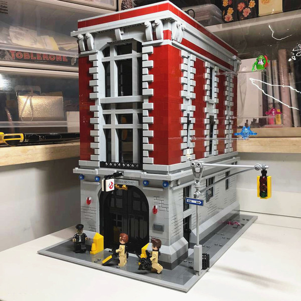 4634pcs Ghostbusters Firehouse headquarters 16001 buidling blcoks creator MOC street view model bricks kid education toys 75827 SH190915