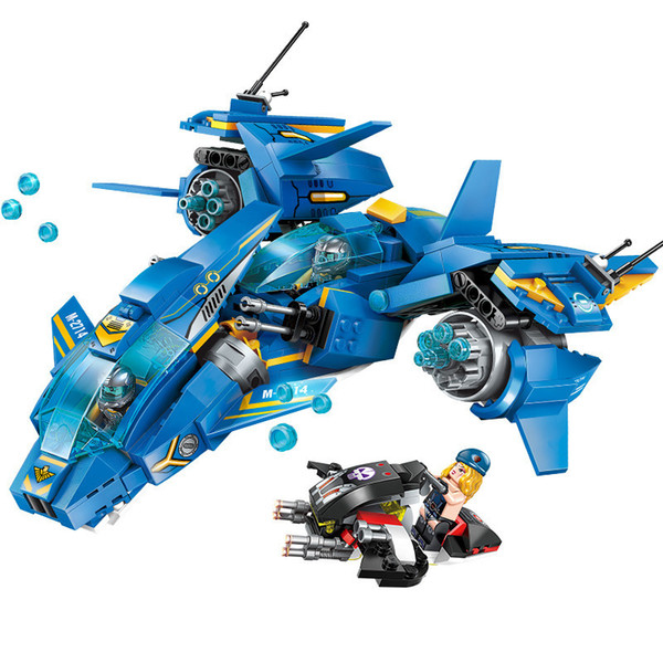 406pcs Technology Era Deformation Chariot Series Compatible City Ace Air Battle Diy Figures Bricks Toys For Children J190719