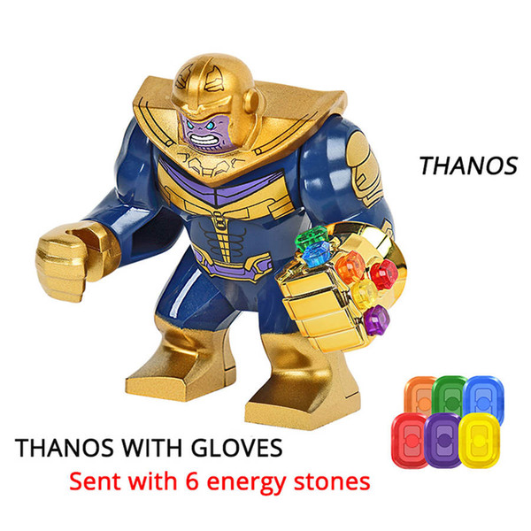 Legoinglys Thanos Energy Stones Gloves Building Blocks Avengers 3 New Infinity War Iron Man Block Marvel Figures Kids Toys Gift