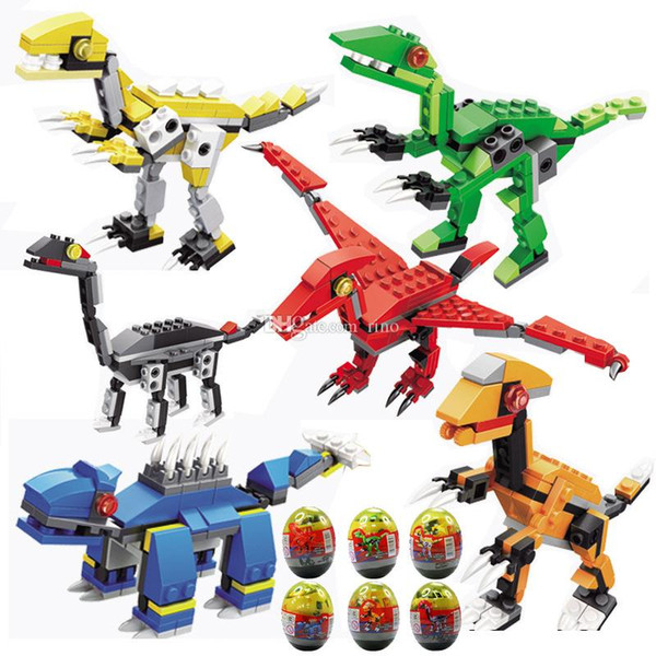 24 styles Building blocks Twist Eggs Toys Dinosaur Space Ship Rocket Littlle Monster Bricks Toys Kids Party Gifts