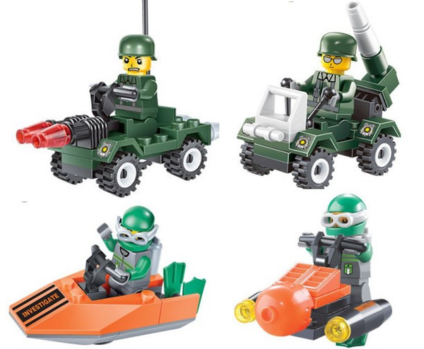 Navy seals Marine Corps Building Blocks Sets Kids toy Bricks gifts