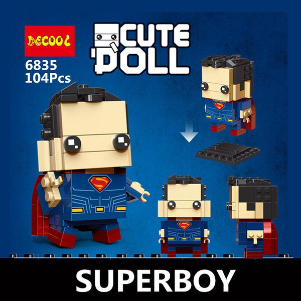 IN STOCK DECOOL CUTE DOLL 6835-6846 6601-6604 18002 super heroes marvel avengers spider figures Building Block mini bricks Toys