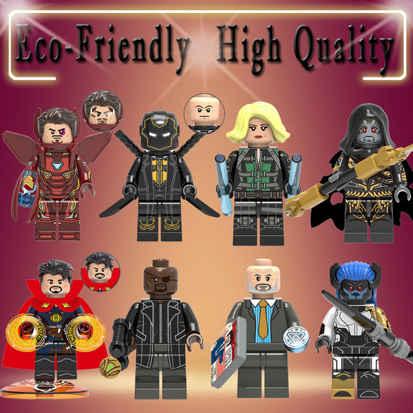 X0215 wholesale super hero Avengers 3 Proxima Midnight Obadiah Stane Nick Fury Doctor Strange Iorn Man Figures Building Blocks Kids Toy