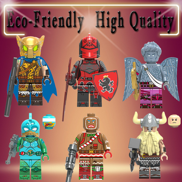 wholesale brick Figures Fornite Battle Hound Red Knight Love Ranger Merry Marauder Building Blocks Bricks Toys For Children X0228