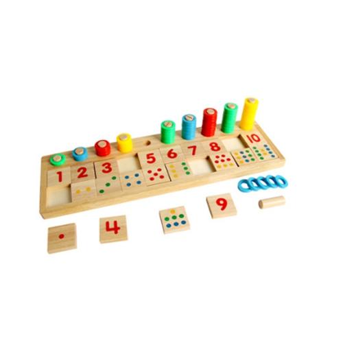 Montessori Wooden Digital Matching Building Blocks Kids EducationalGeometric Assembly Matching Cognitive Blocks Toys