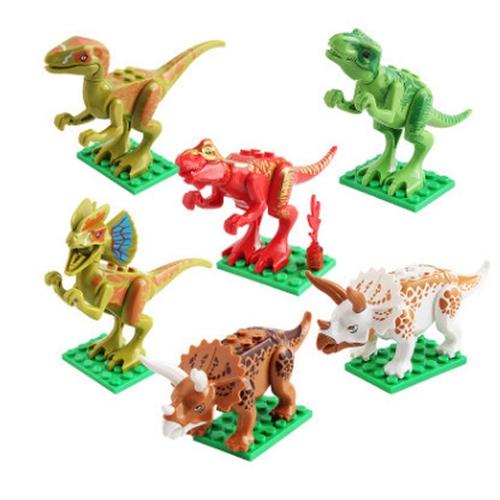 12pcs Dinosaur building blocks assembling toys 6-7-8-10 years old boy educational toys Jurassic Tyrannosaurus Rex