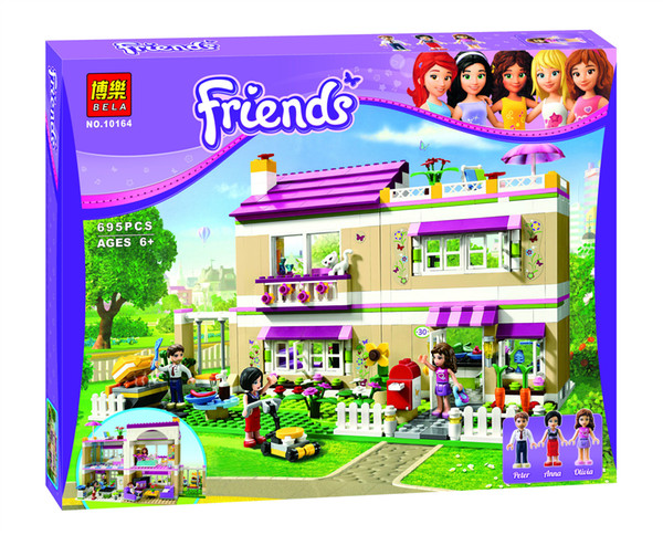 Girls Building Blocks Friends 695pcs Bricks Olivia's house Construction Educational Bricks Toys with Original Box for Girls