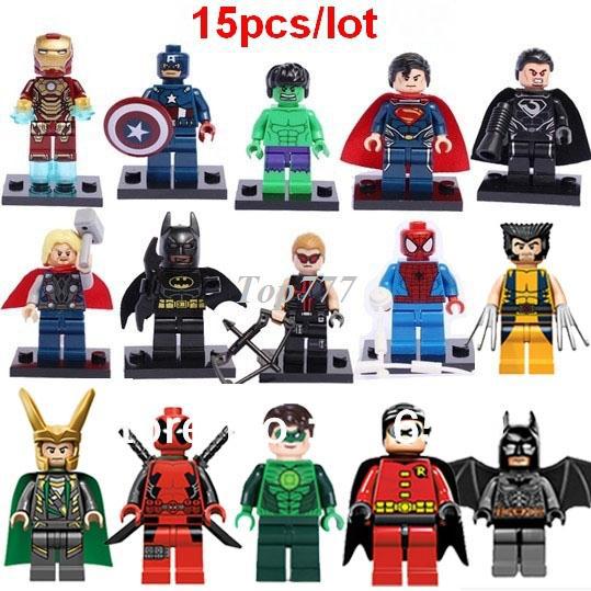 Christmas Gifts Super Hero Figures Toys The Avengers Toys Big Hulk Hobbies Classic Action Figures DIY Building Blocks Bricks Minifigures