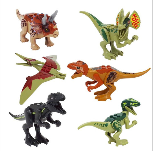 Jurassic Period Dinosaur Building Block Tyrannosaurus and Le%go Particle Assembly Building Block Children's Toys