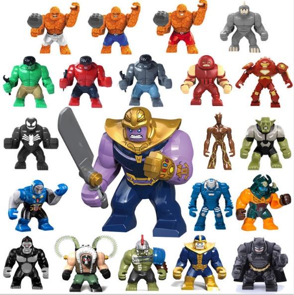 Avengers 3 Super Heroes Anti-Big Blocks Blocks Aberdeen Armed Bats Gladiator Hulk Venom Tree Man Bain Blocks Big Boy Boy Girl Gift Model Toy