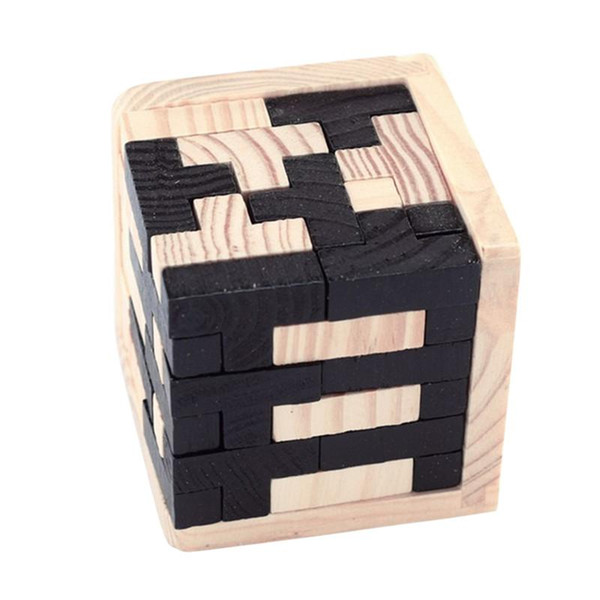 3D Puzzle Luban Interlocking Wooden Toys for Children IQ Brain Teaser Burr IQ Educational Kids Baby Toys Puzzles Brinquedos