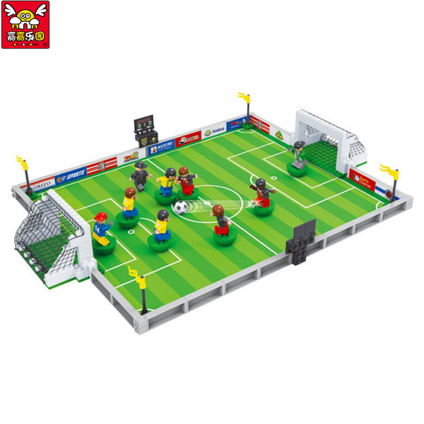 Brand Compatible City Football Field Model Building Kit Kids Educational Bricks Blocks World Cup Hegemony Figures Toys