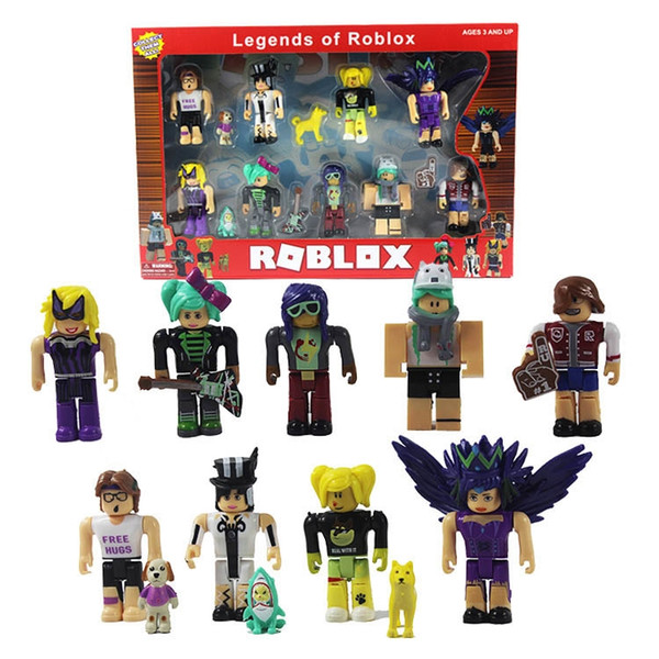 12sets DHL free shiping 9pcs Roblox Characters Figure 7/7.5cm PVC Game Figma Oyuncak Action Figuras Toys Roblox Boys Toys for Children Party