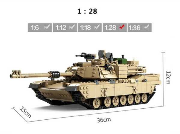 uilding blocks set Kazi Military M1A2 Tank 1463pcs Bricks Abrams Main Battle Tank Building Block Sets Models 2in1 Toys Compatible with Le...