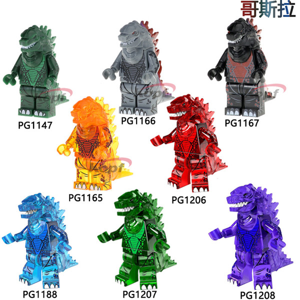 8 Styles Godzilla Minifig Single Sale Building Blocks Toys For Children