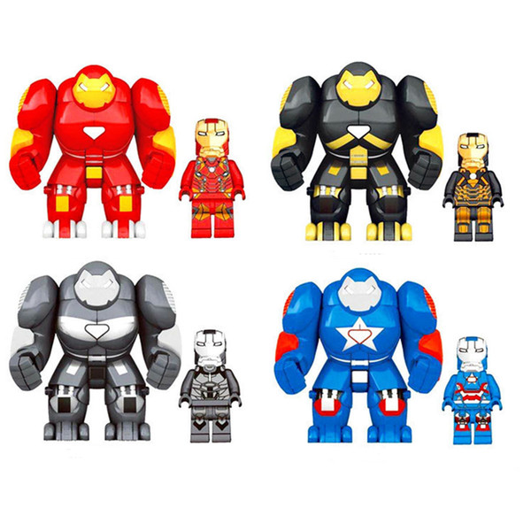 Super Heroes Iron Man building blocks cartoon kids Bricks toys Model Building B11