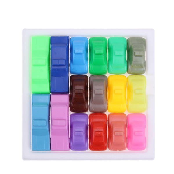 16Pcs/Lot Colorful Racing Car Set Challenge IQ Maze Game Puzzle Toy Puzzle Brinquedo Intelligence Breakout Car Kid Birthday Gift