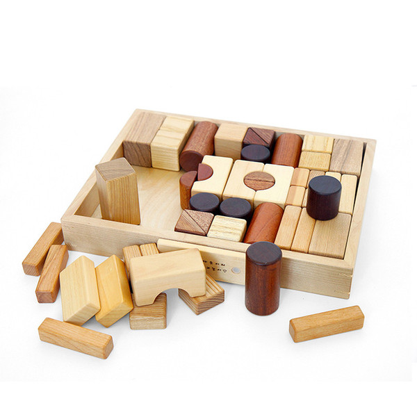 Toy blocks, wooden babies, boys and girls, 1-2 years old, 3-6 years of age, children, early childhood education, intelligence