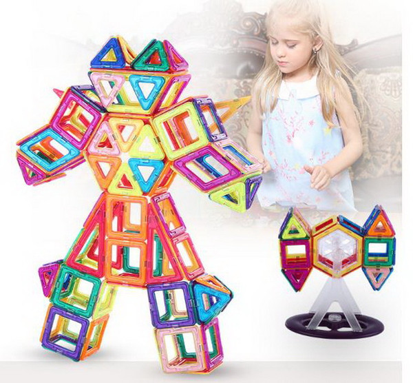 Building Intellectual Development Children's Intelligence-enhancing Magnetism Film Magnetic Toy Building Block 68 PCs Ferris Wheel Package
