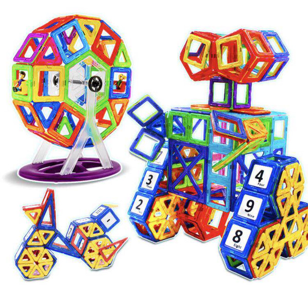 Educating Intellectual Children to Assemble Toy Magnetism Sheet Building Block Magnetic STEM Construction Film Fun