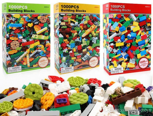 Models 1000pcs DIY Building Blocks Creative Education Bricks Toys for Children DIY Assemble Block Bricks Kids Gifts