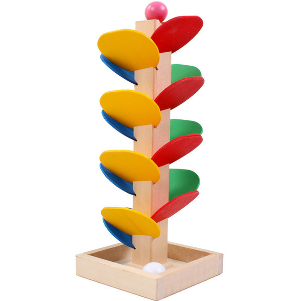 Wooden Tree Ball Run Track Game Toy Baby Model Building Blocks Kids Children Intelligence Educational Toy Baby Kid Gift Set C6902