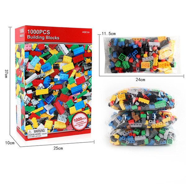 1000 Pieces DIY Building Blocks Bulk Sets City Creative LegoINGs Classic Technic Bricks Creator Toys for Children Christmas Gift