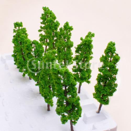 Model Pine Tree Train Set Scenery Landscape OO HO - 10PCS