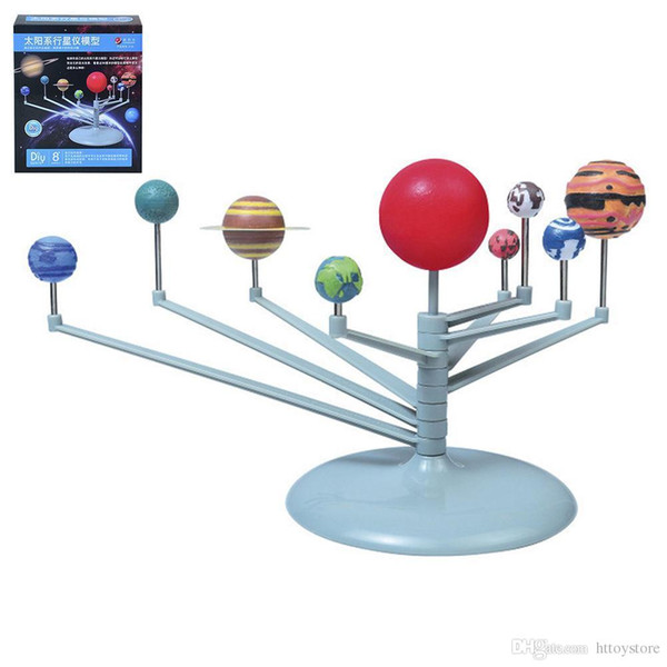 Wholesale-Hot Sale Astronomy Solar System Celestial Bodies Planets Planetarium Model Kit DIY Kids Gift