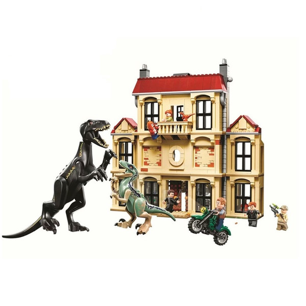 Jurassic World Dinosaur Lockwood Estate Building Blocks Toys For Children Toy Jurassic Park