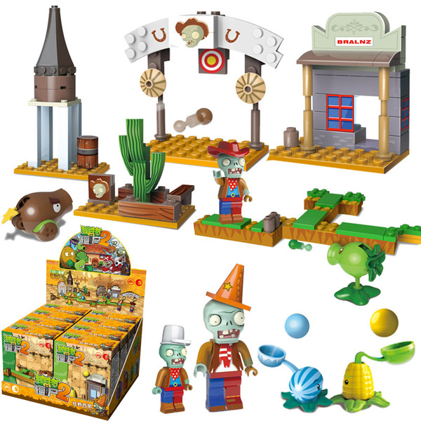 Plants vs Zombies Building Blocks Shooting Toys 8-in-1 Set