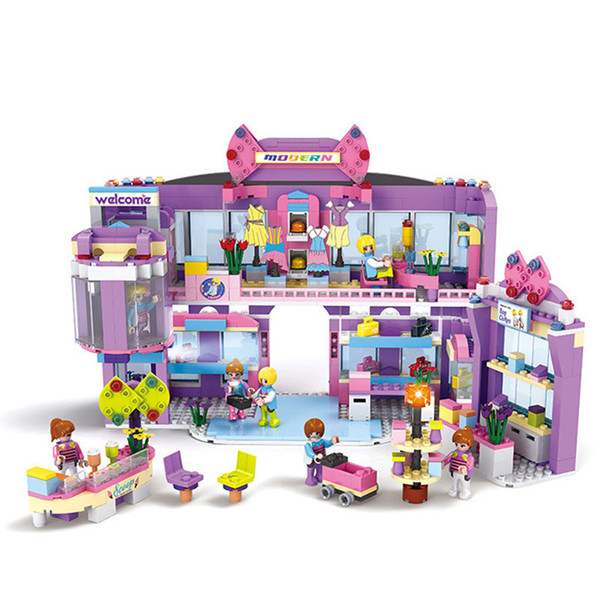 810pcs Legoings Girls Dream Mall Supermarket Building Blocks Toys Kit Birthday Christmas Gifts