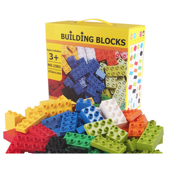 102Pcs Big Size Bricks Set City DIY Creative Bricks Toy Child Educational Wange Building Block Brick Compatible